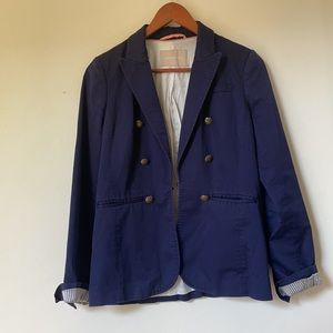 Banana Republic Navy Blue Double Breasted Blazer